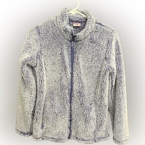 32 Degrees Heat Jacket Girls Fuzzy Purple Full Zip Jacket. Large 14/ 16.
